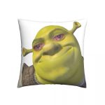 Shrek Crying Meme Square Pillowcase Cushion Cover Creative Zip Home Decorative Polyester Throw Pillow Case Bed Simple 45*45cm 2