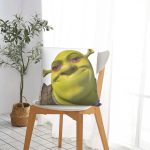 Shrek Crying Meme Square Pillowcase Cushion Cover Creative Zip Home Decorative Polyester Throw Pillow Case Bed Simple 45*45cm 5