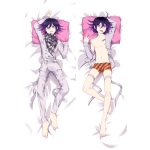 anime danganronpa ouma kokichi cosplay hugging body naegi makoto pillow case home bedding pillow cover peachskin a 40x120cm peachskin