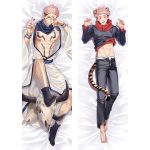 anime jujutsu kaisen dakimakura itadori yuji ryomen sukuna cosplay pillow case male hugging body throw cushion pillow cover 21409 50x160cm peachskin